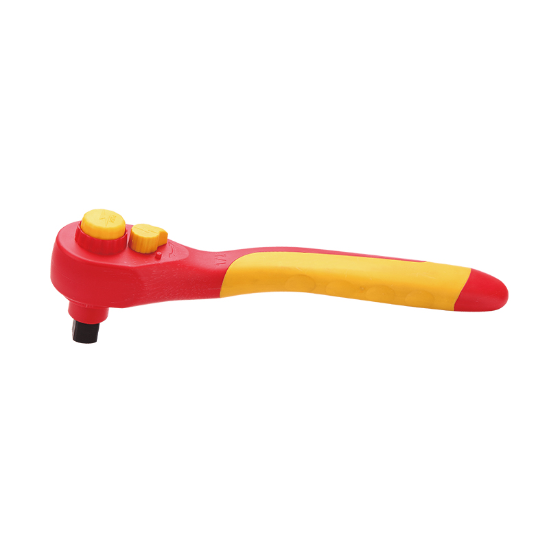 雙色絕緣注塑棘輪套筒扳手